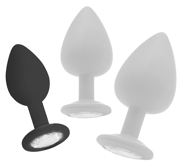 Plug Diamond Regular – elegáns anális kiegészítő, fekete