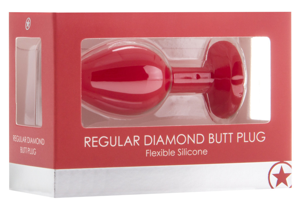 Plug Diamond – prémium anális kiegészítő, piros - Image 2