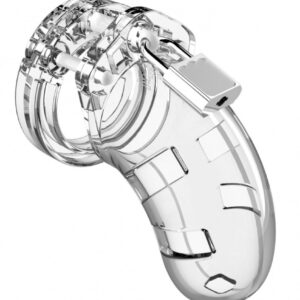 ManCage Model 01 - átlátszó férfi chastity ketrec 9 x 3,5 cm