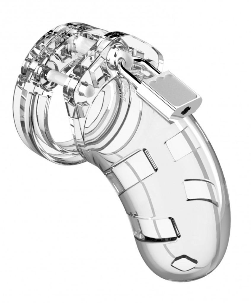 ManCage Model 01 - átlátszó férfi chastity ketrec 9 x 3,5 cm