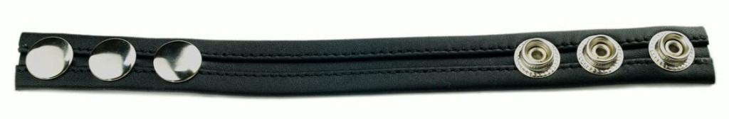 Bőr péniszgyűrű 3 patenttal - stílusos és prémium elegancia - Image 2