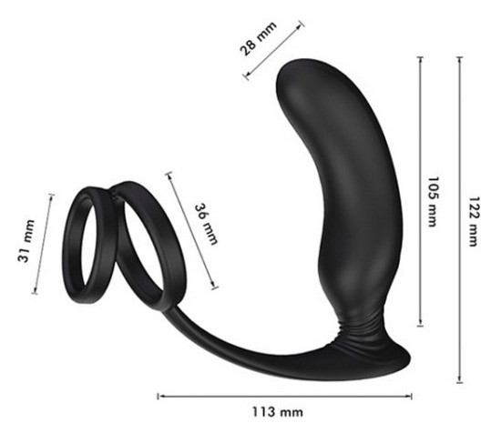 Lanco – vibráló plug és péniszgyűrű kombináció - Image 4
