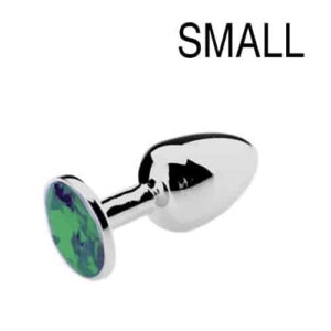 Bijou Plug Green – elegáns zöld anális dugó 6 x 2.7 cm