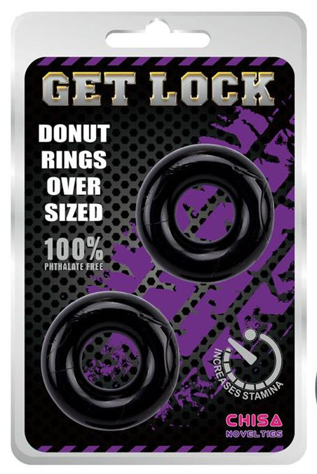 Donut Black – 2 db puha péniszgyűrű szett - Image 2