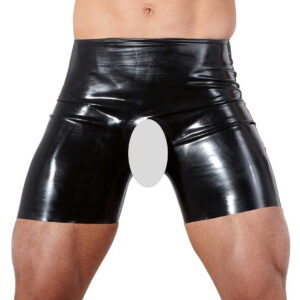 Nyitott latex short - érzéki és stílusos viselet