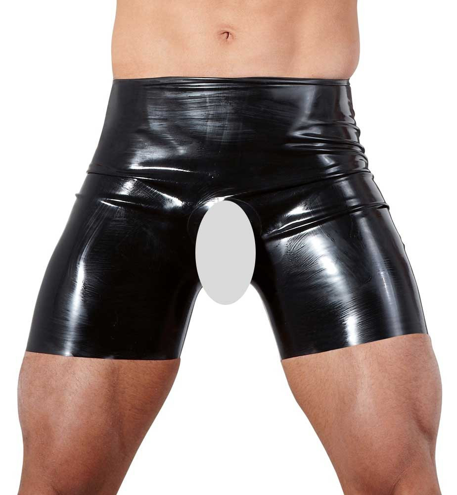 Nyitott latex short - érzéki és stílusos viselet