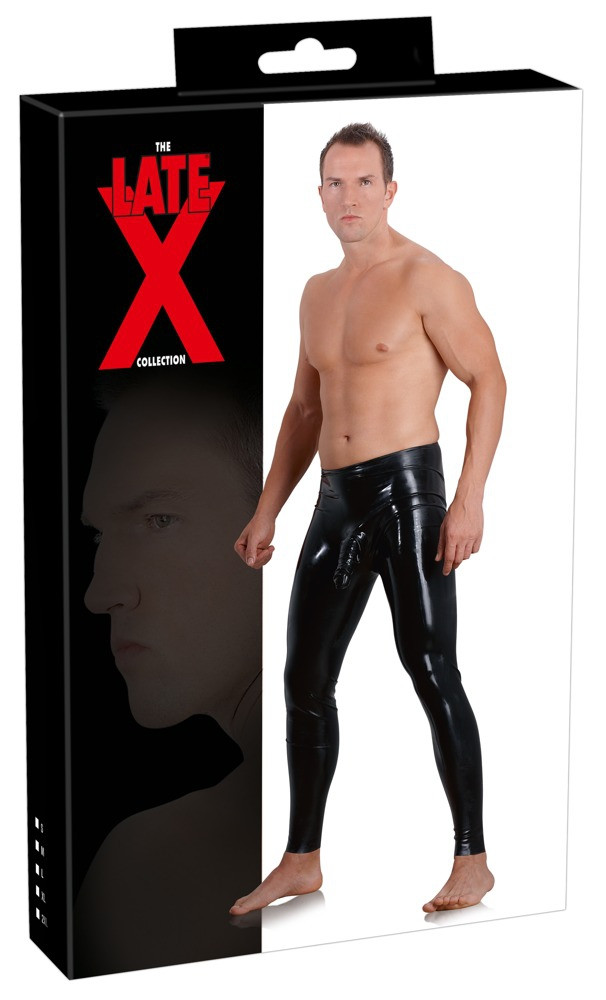 Prémium latex leggings pénisz hüvellyel - Image 3