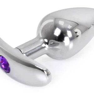 Bijou Violet – ívelt talpú anális plug 6 cm x 2,8 cm