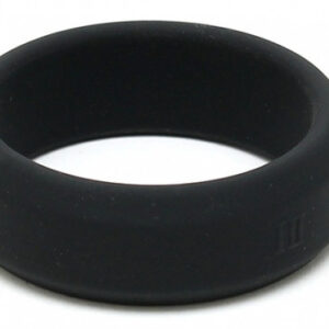 Silicone Cockring – puha, 18mm fekete péniszgyűrű