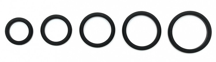 Silicone Cockring – puha, 18mm fekete péniszgyűrű - Image 3