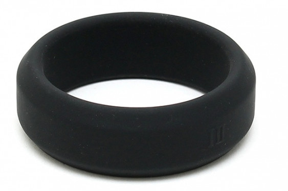 Silicone Cockring – puha, 18 mm fekete péniszgyűrű