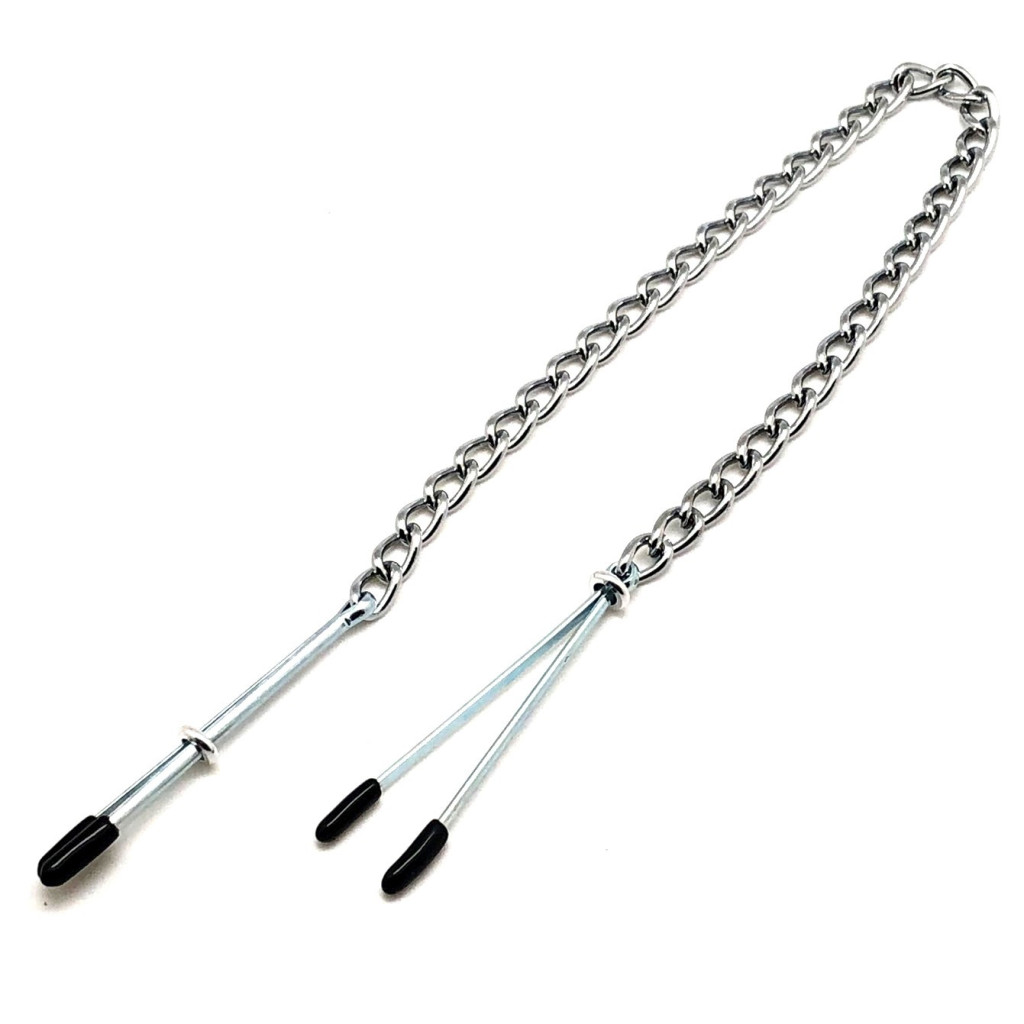 Fém mellbimbó csipesz lánccal - prémium izgató érzés - Image 2