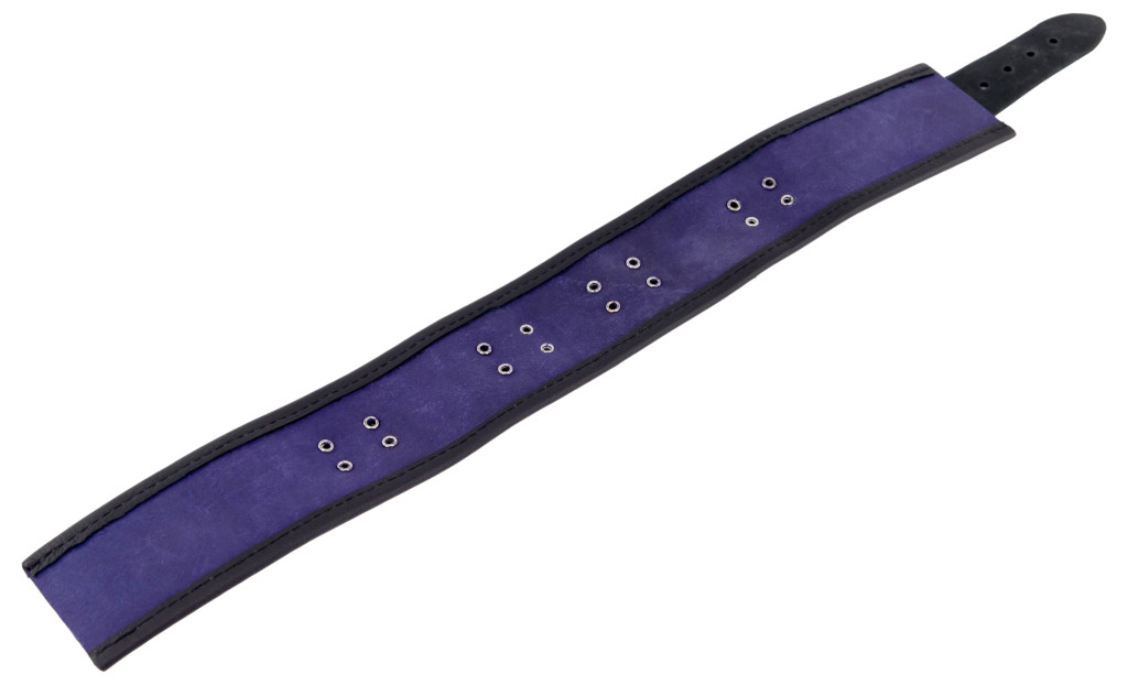 Bőr Nyaklánc 3 Gyűrűs – Elegáns Lila-Fekete Kiegészítő - Image 7