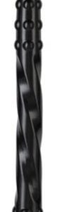 Pointed Twist M – prémium fekete dildó 50 cm hosszú