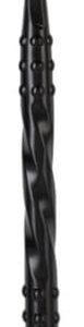Dildo Black – hegyes csavaros prémium eszköz 40 x 3 cm