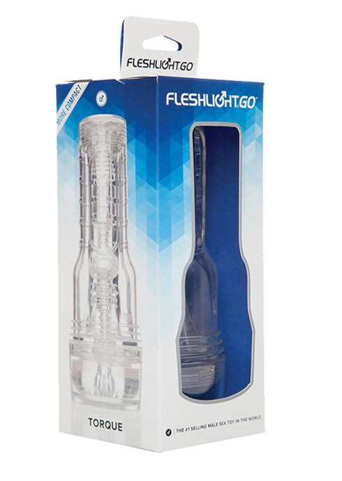 Fleshjack GO Torque – prémium maszturbátor, átlátszó kialakítással - Image 2