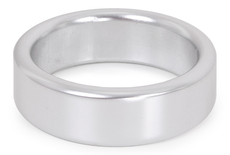Prémium Alumínium Péniszgyűrű – 15 mm, Ezüst - Image 2