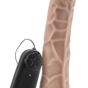 Get Real – vibráló dildó 20 cm, prémium élvezetért