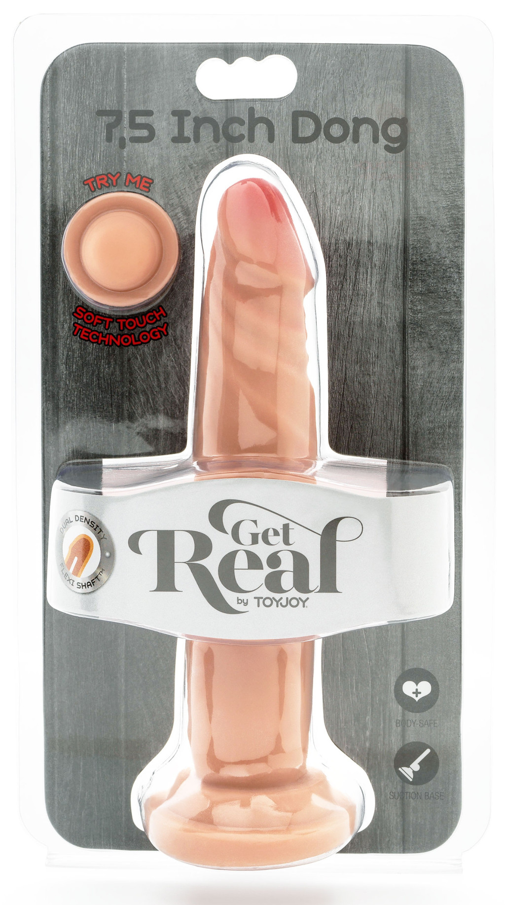 Get Real – dupla sűrűségű dildó 18 x 3,5 cm - Image 2