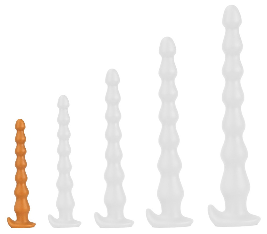 Prémium hosszú Chap golyós análplug – 22 x 3 cm