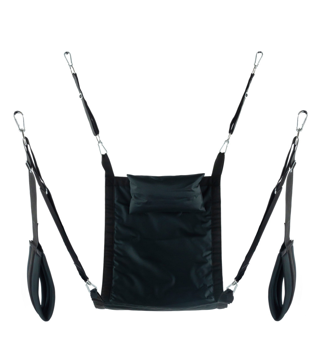 Rectangle Fabric Sling – prémium fekete függesztő szett