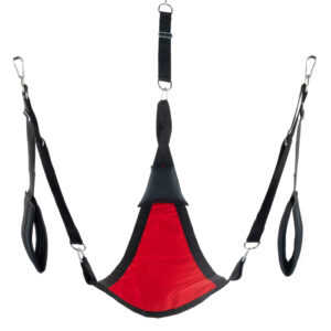 Triangle Fabric Sling - teljes szett, vörös intim kiegészítő