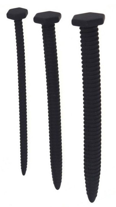 Prémium szilikon húgycső tágítók - 3 db, 14,5 cm, 6-13 mm