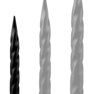 Long Tail Dildo S – fekete prémium dildó 34 x 3,5 cm