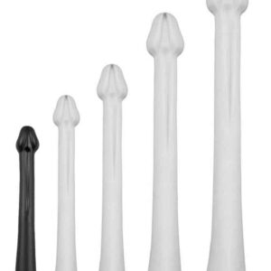 Dildo Whale S – elegáns fekete dildó 38 cm hosszúságban