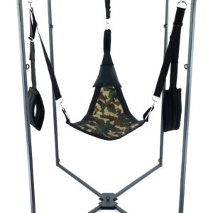 Kit Sling – fekete álcázott trikó, prémium anyagból