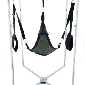 Kit Sling Tissu Triangle – elegáns fekete-homok sling beállítással