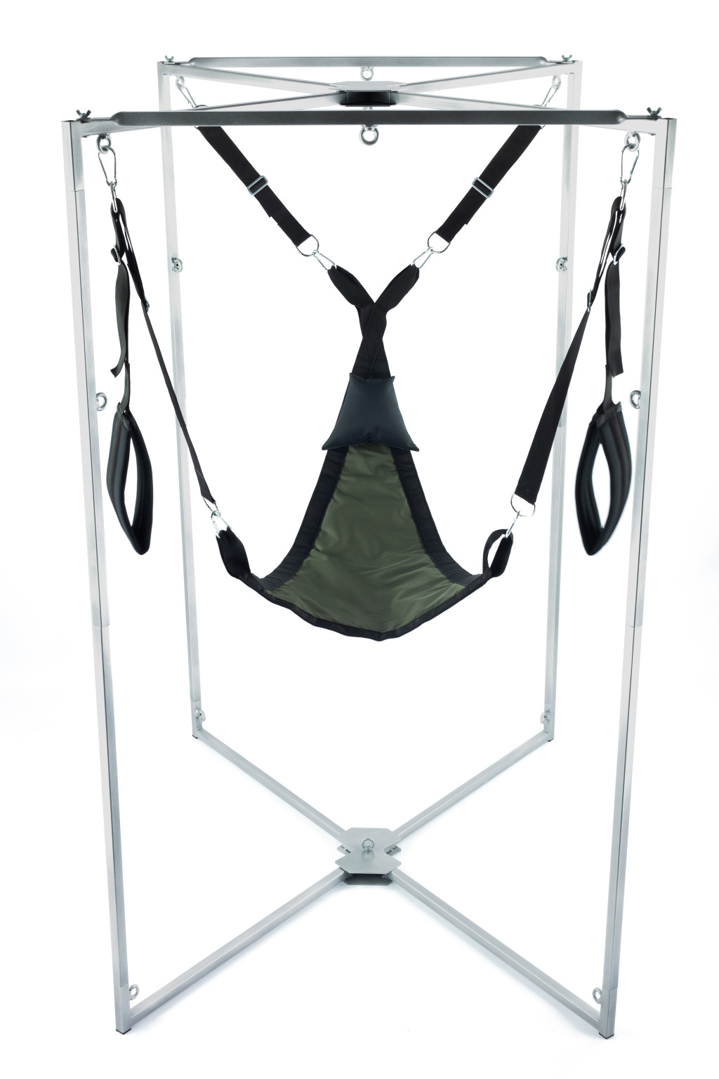 Kit Sling Tissu Triangle – elegáns fekete-homok sling beállítással - Image 2