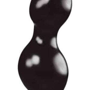 Zizi Twist – érzéki anális plug, fekete, 17 x 4,5 cm