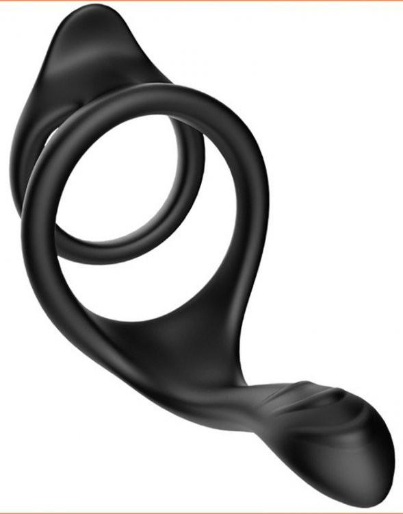 Prémium szilikon péniszgyűrű – dupla stimulációval - Image 4