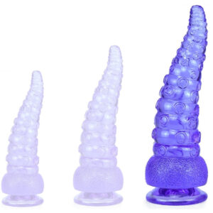 Winkle L – prémium lila dildó, 20 x 7 cm