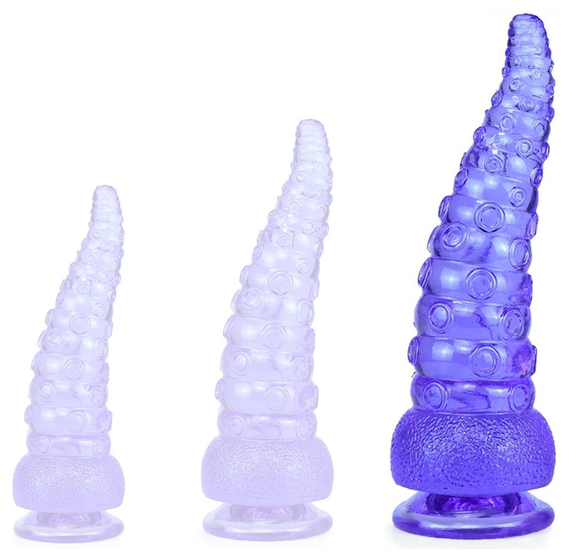 Winkle L – prémium lila dildó, 20 x 7 cm