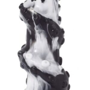 Seapok – prémium fekete-fehér dildo 19 x 6 cm