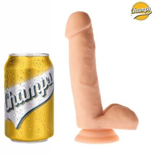 Realistic Smoothy Champs – élethű vibráló dildó 14 cm