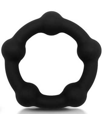 Silicone Cockring – elegáns fekete péniszgyűrű 35mm