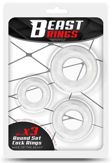 Beast Rings – 3 db átlátszó prémium gyűrű szett - Image 2