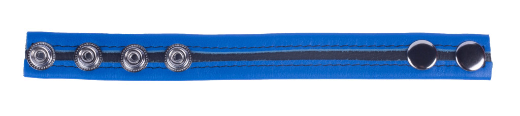 Tippy Blue – bőr péniszgyűrű prémium kényelemmel - Image 3