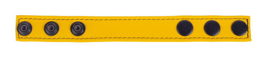 Cocky Yellow – bőr péniszgyűrű - Image 3