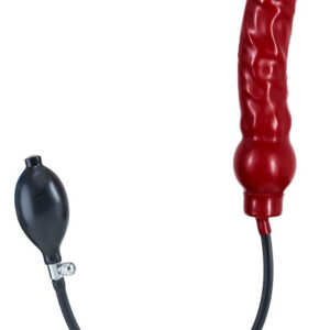 Puhatestű XL felfújható dildó – vörös latex 20 x 4,5 cm
