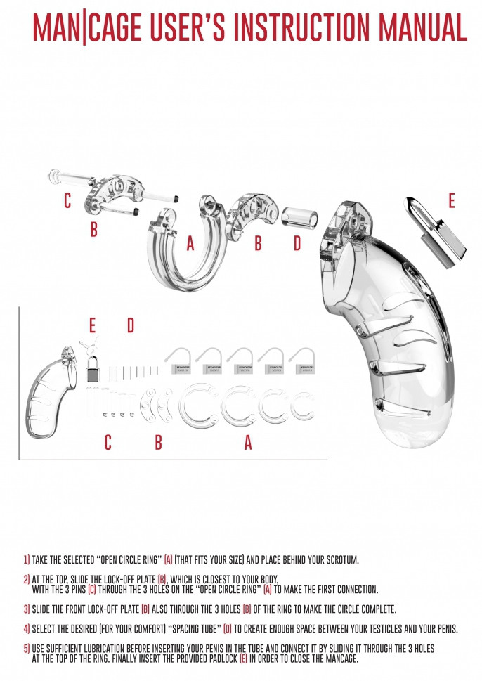 ManCage Model 13 – átlátszó prémium önmegtartó ketrec - Image 6