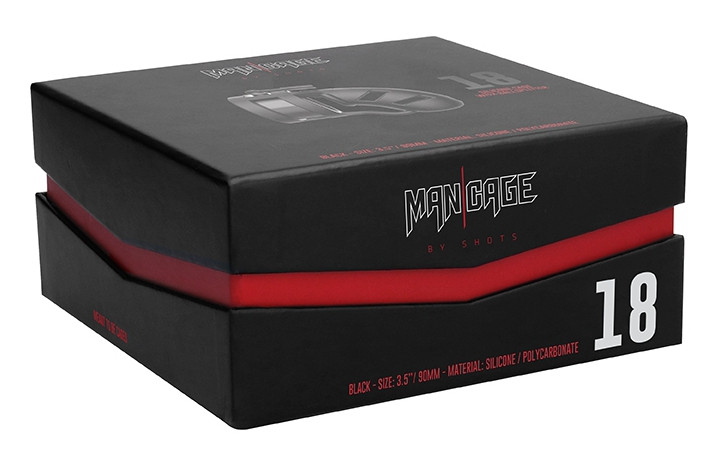 ManCage Silicone Chastity Cage 18 - prémium szilikon zár 9x3.2cm - Image 2