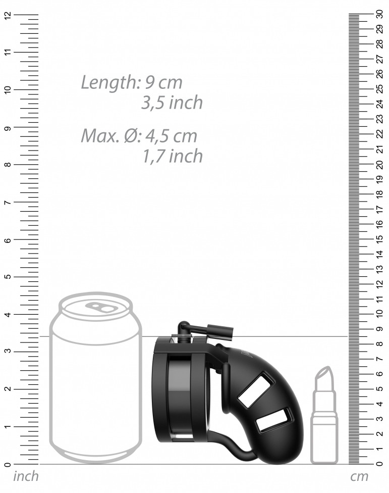 ManCage Silicone Chastity Cage 18 - prémium szilikon zár 9x3.2cm - Image 3