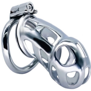 Cobra Steel – prémium fém chastity ketrec 10 x 3.7 cm