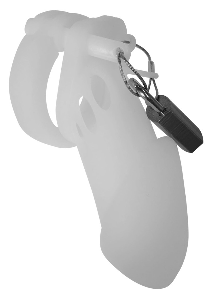 Bran – sárga szilikon chastity cage, érzéki izgalomhoz - Image 4