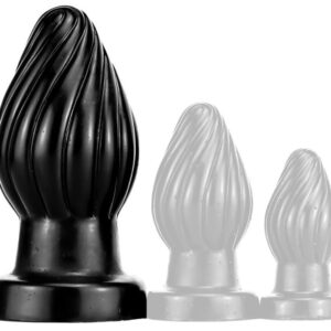 Spiral Plug L – prémium spirális anális eszköz, fekete