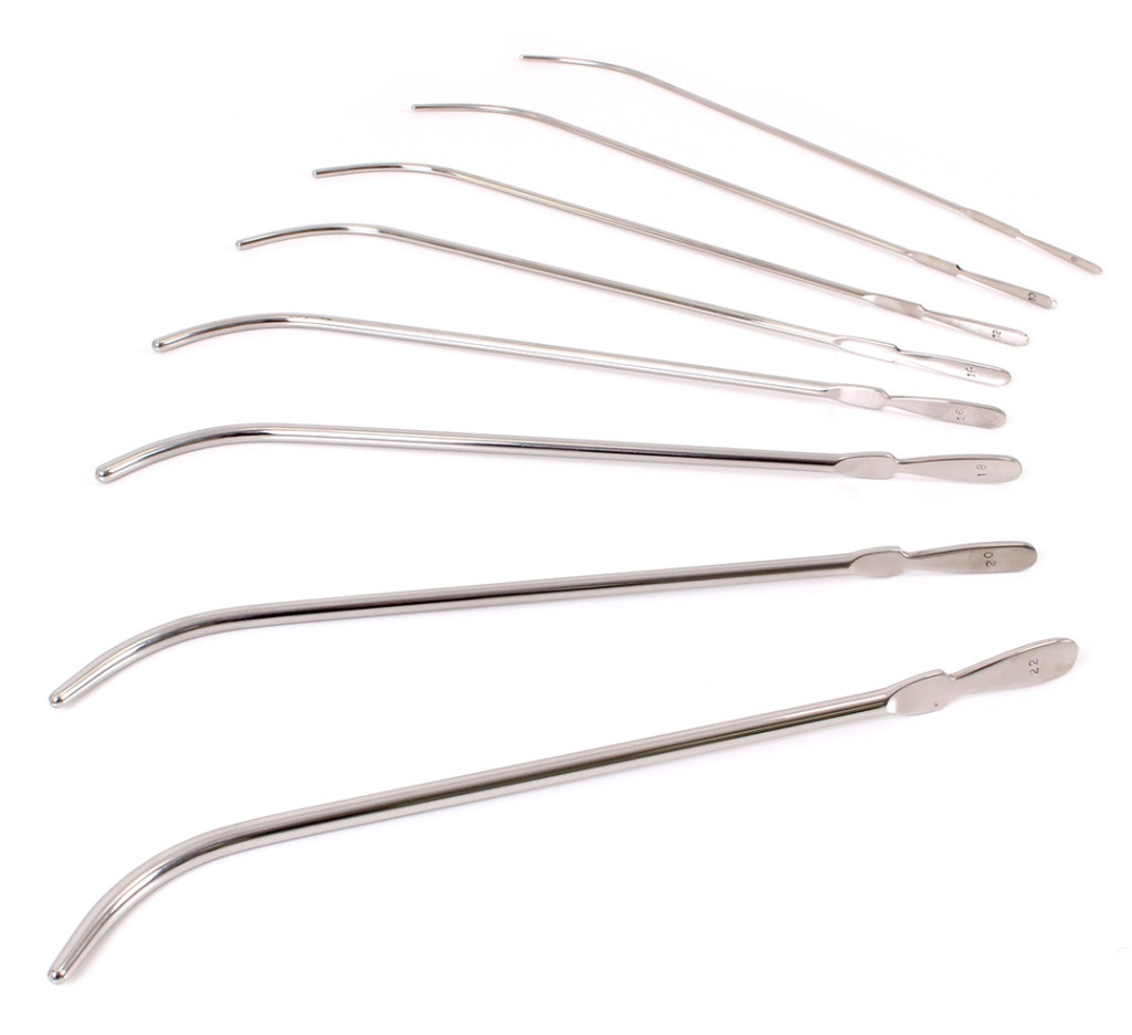 Van Buren ívelt urethra pálcák - 8 db, 3-7 mm átmérővel